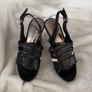 Alfani Black Strappy Heels